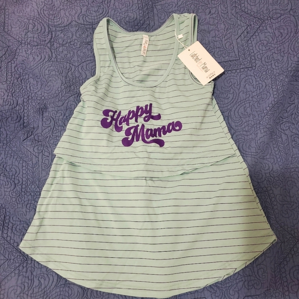Latched Mama sleeve less nursing g shirt XXS